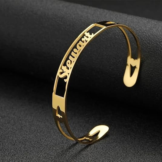 Personalized Name Cuff Bracelet