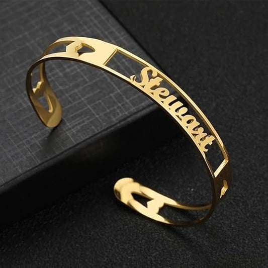 Personalized Name Cuff Bracelet