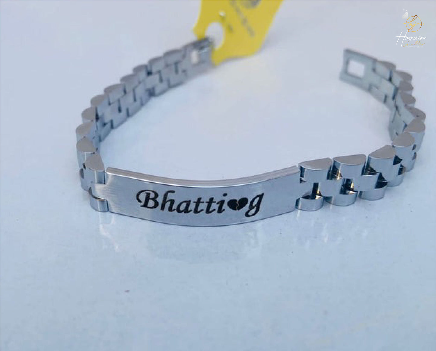 Custom Engraved Stainless Steel Identity Bracelet