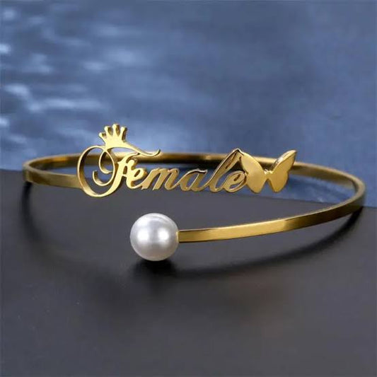 Butterfly Queen – Custom Gold Bangle