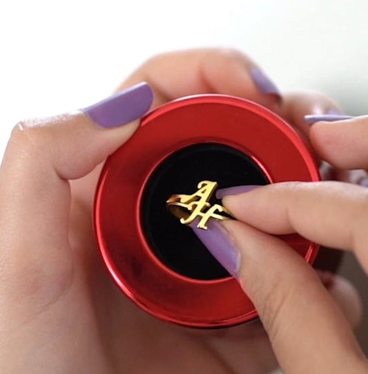 Custom Initials Ring Any Letter