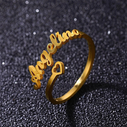 Heartfelt Name Ring – Custom Made Just for You