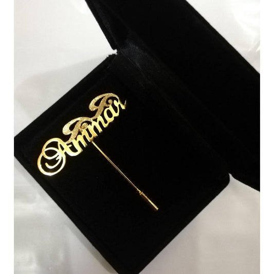 Elegant Custom Brooch with Name