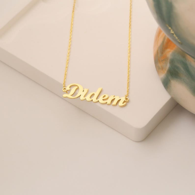 Personalized Name Necklace | Custom Nameplate Pendant | Handmade Jewelry Gift for Her"