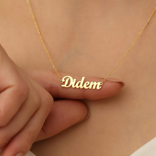 Personalized Name Necklace | Custom Nameplate Pendant | Handmade Jewelry Gift for Her"