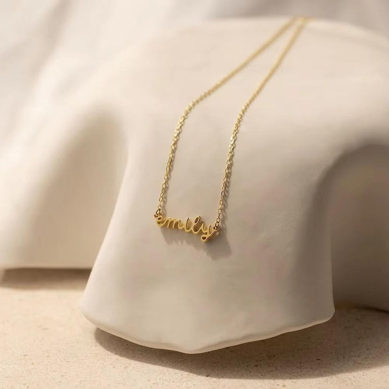 Personalized Name Necklace Customized Small Letter Necklace Minimalist Delicate Charm Jewelry Gift for Her